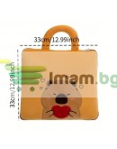 3в1 Плюшена играчка Capybara възглавница одеяло и чанта